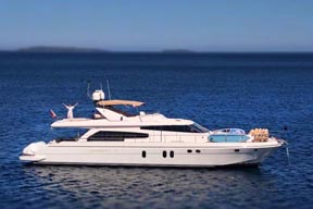 Cannes boat hire on 22m Couach